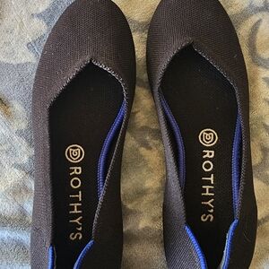 Rothy's Black and Blue Women's Flats